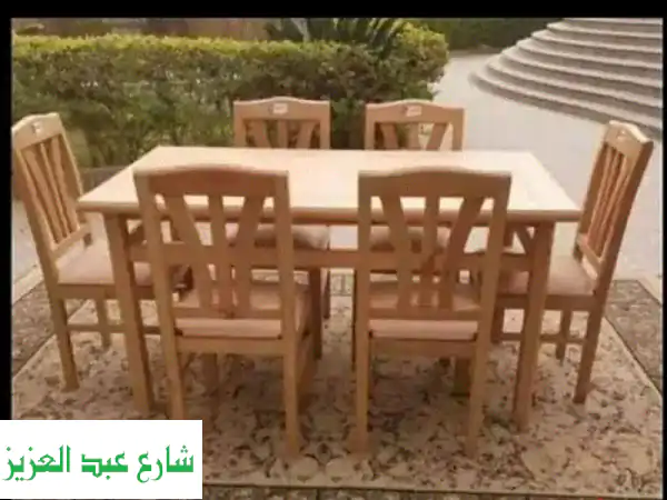 خصم 25% على طقم سفرة فاخر من خشب الزان الأحمر الروماني -...