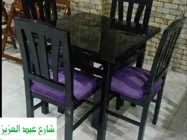 خصم 25% على طقم سفرة فاخر من خشب الزان الأحمر الروماني - 6 كراسي!