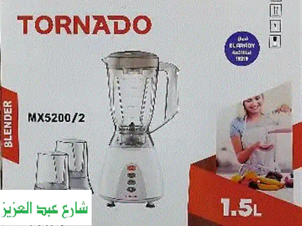 خلاط تورنادو جديد! 🌪️ عروض لا تُفوّت مع ضمان 12 شهر!