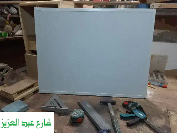 سبورة بيضاء عملاقة 120x80 سم - مثالية للمدرسة، المنزل،...