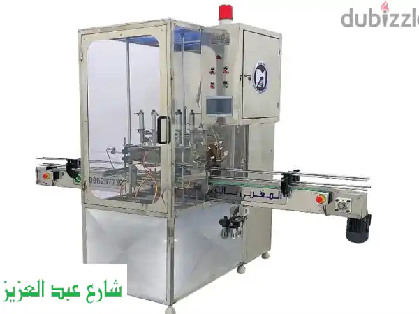 ماكينة تعبئة سوائل أوتوماتيكية 6 نوزل - الحل...