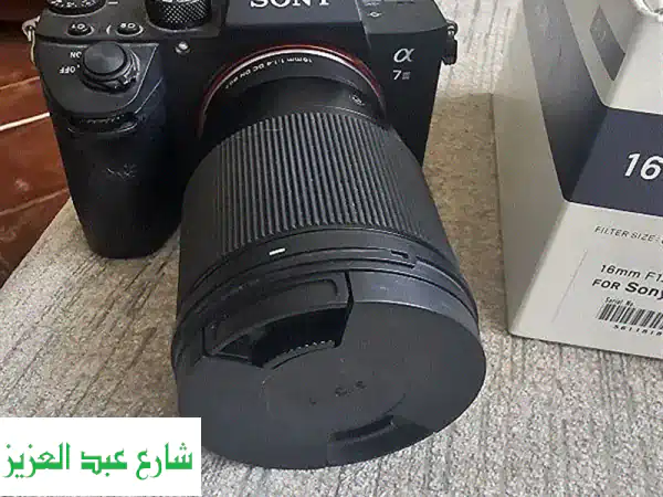 Sony α7 III + Sigma 16mm f/1.4 DC DN Contemporary: كالجديدة! فرصة لا تُفوّت!