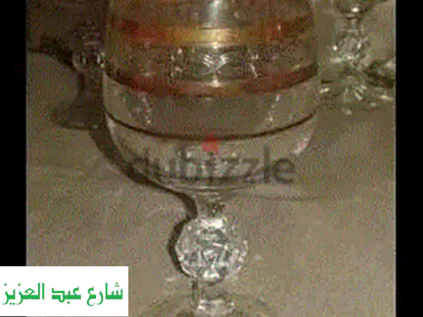 طقم كريستال بوهيمي فاخر - لم يُستخدم!  (3650 جنيه فقط)