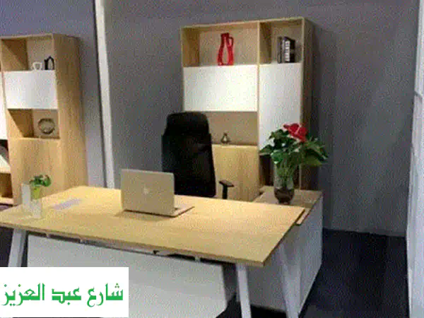 غرفة مكتب كاملة جاهزة! ✨  أثث مكتبك بأناقة مع مودرن للأثاث المكتبي