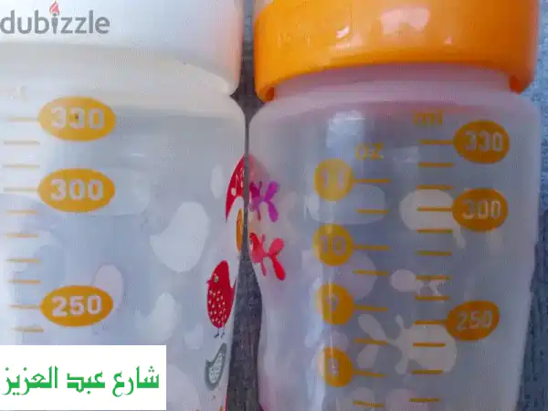 بيبرون شيكو إيطالي أصلي (2 قطعة) - حالة ممتازة!  وفر على طفلكِ