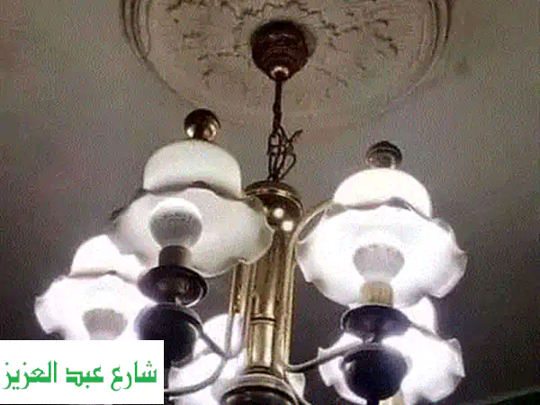 نجفة أنيقة 5 لمبات برتقالية - إضاءة دافئة لمنزلك!