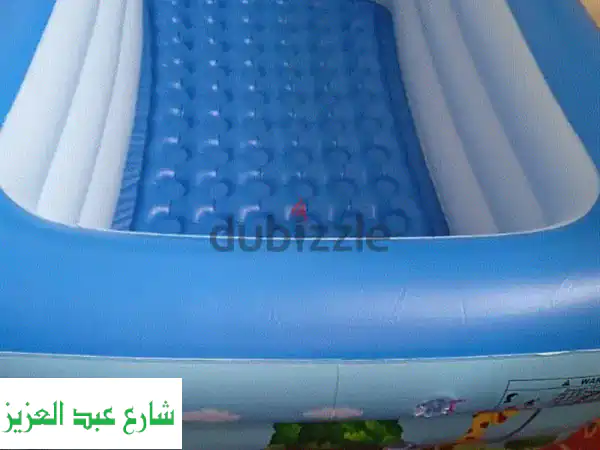 حمام سباحة أطفال آمن وسعيد: 1.8م × 1.2م، عمق 55 سم!