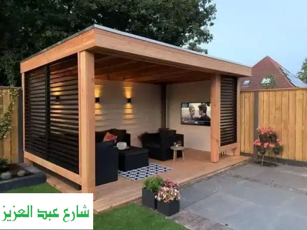 برجولات خشبية فاخرة | تصميمات عصرية متينة من...