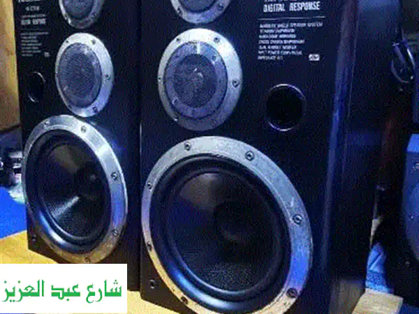 سماعات Technics 150 واط يابانية - صوت استثنائي بحالة ممتازة!