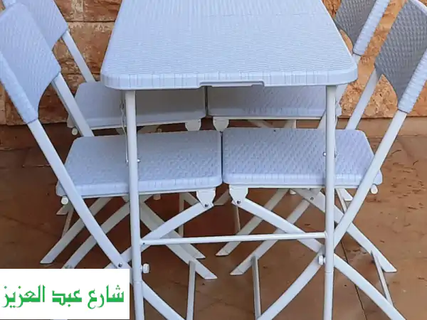 استمتع بحديقة أحلامك مع طقم أثاث الروطان القابل...