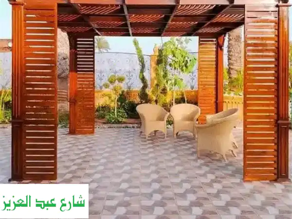 تصميمات برجولات وأسوار خشبية عصرية - أجمل...