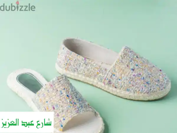 شوز وسليبر حريمي ذهبي وفضي - أناقة لا تُقاوَم! ✨