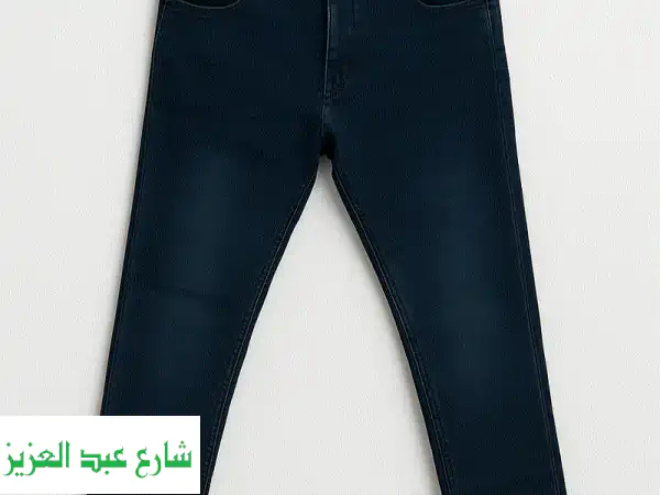 جينز Slim Fit أزرق غامق -  عرض حصري! 700 جنيه فقط!