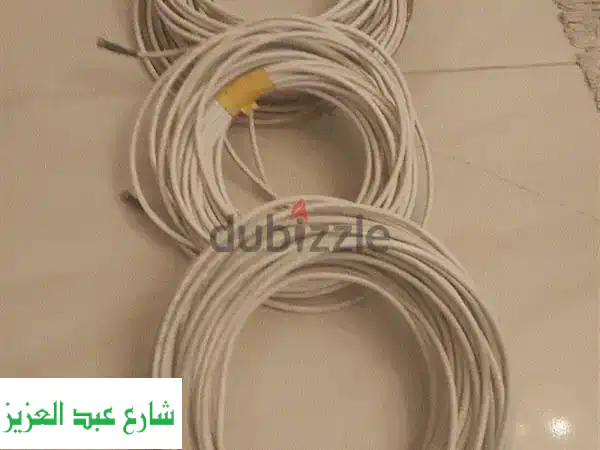 سلك دش عالي الجودة - جديد ومستعمل - اطوال متنوعة (30, 38,...