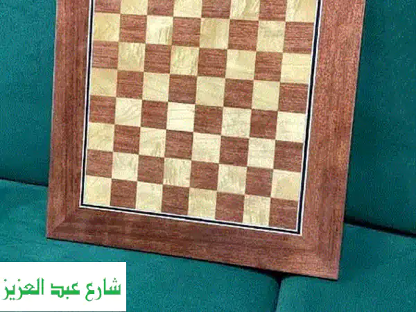 لعبة الشطرنج الأروع: لوح يدوي فاخر من القشرة الطبيعية...