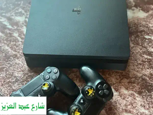 PS4 Slim 500GB (كسر زيرو) + 7 ألعاب + 2 دراع + 3 حسابات! عرض...