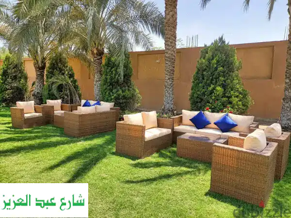 طقم انتريه رتان طبيعي فاخر - تجربة استرخاء لا تُقاوم...