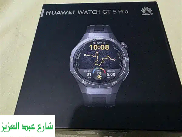 ساعة هواوي GT 5 Pro الفاخرة: أناقة، صحة، ومميزات فريدة!