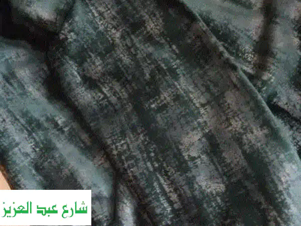 خصم هائل! قماش جلد مقلوب فاخر - أخضر ذهبي (30 متر)