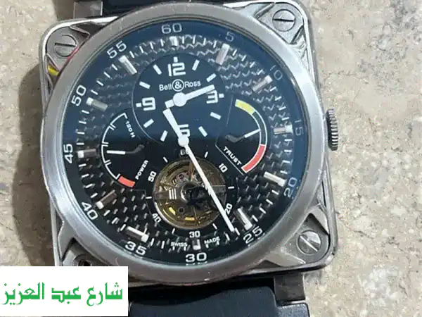 ساعة بيل آند روز أوتوماتيكية سويسرية أصيلة -...