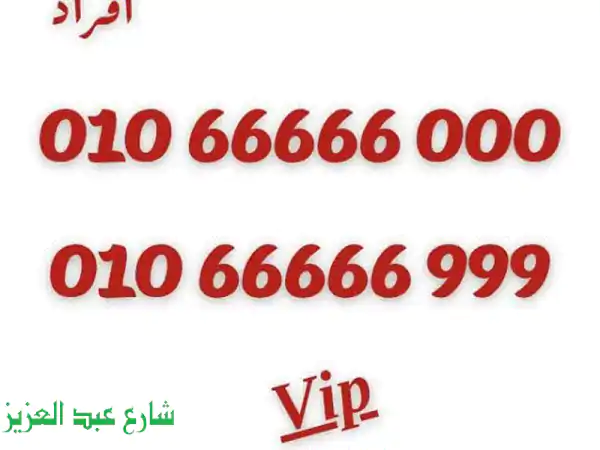 أرقام مميزة لشركاتك وأعمالك! 01066666000 و 01066666999  -...