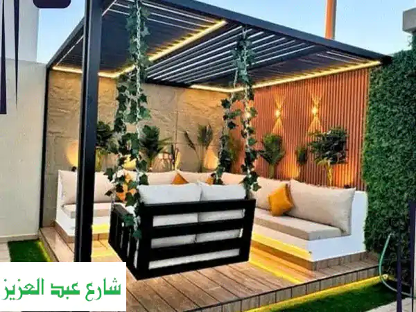 أجمل تصاميم البرجولات الخشبية الحديثة | أسوار...