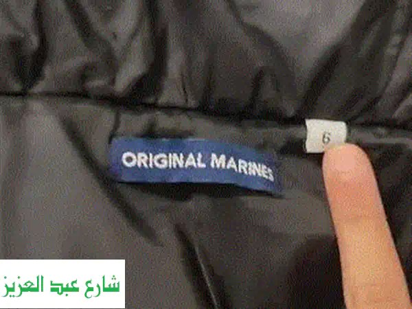 جاكيت أطفال بناتي أسود وأزرق - بحالة ممتازة! (مقاس ٦ و...