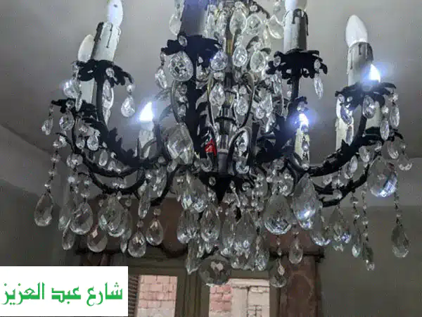 تحفة فنية نادرة! نجفة كريستال نحاس عمرها 100 عام -...