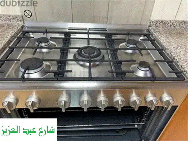 بوتاجاز جليم جاز إيطالي 100x60 سم - فرصة ذهبية!  (أمان كامل، شعلات زهر، تنظيف ذاتي)