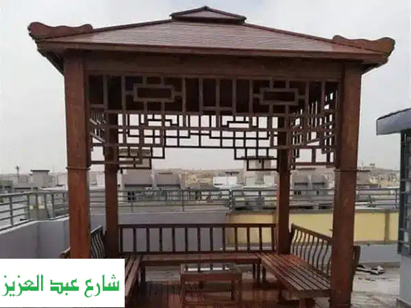 أرقى برجولات خشبية وأسوار تند بتصميمات مميزة -...
