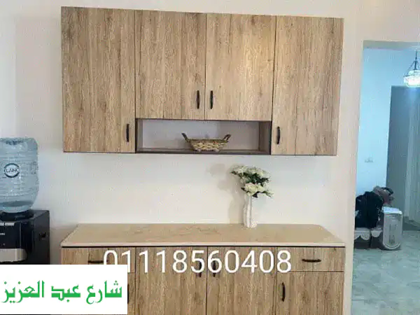 مطبخ خشب مودرن فاخر 160 سم + هدية! 🎁  (جميع...