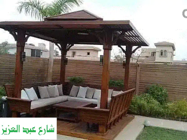 أجمل برجولات خشبية | مصنع النجار للأخشاب - أسعار لا تُقاوم!