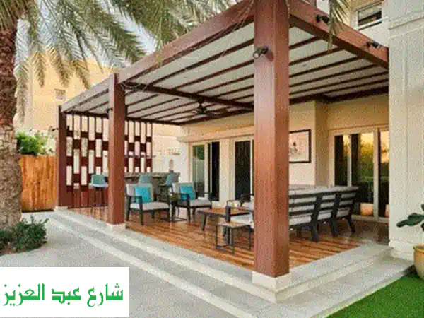 أجمل برجولات خشب تركيب فوري بجميع محافظات مصر | عزل حراري ومائي