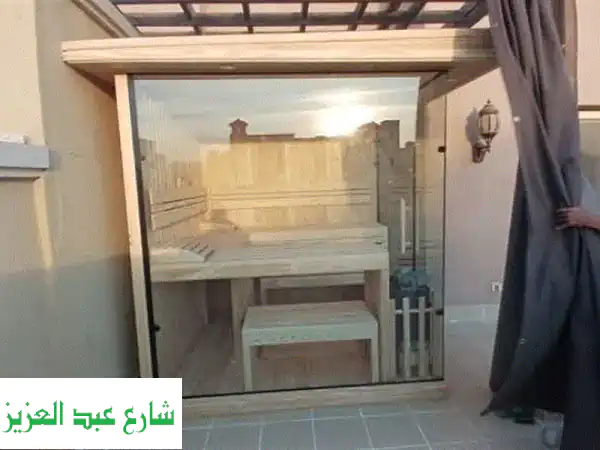 استمتع بصحة أفضل وراحة فائقة مع ساونا خشبية...