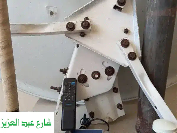 طبق دش 180 سم مع موتور تيوان 24 كبير + بوزيشنر جينش - استقبال مثالي!