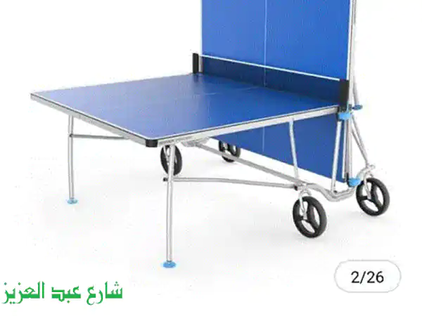 طاولة بينج بونج جديدة كلياً - جاهزة للعب! (Decathlon)