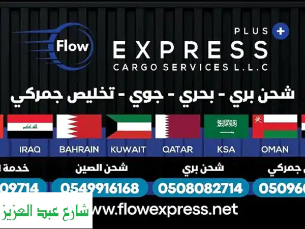 شحن من الصين والإمارات إلى مصر - من الباب إلى الباب...