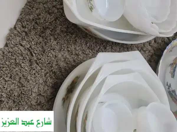 طقم أركوبال فرنسي فاخر (114 قطعة) -  كأنه جديد! 🇫🇷