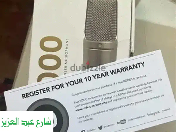 مايك Rode NT1000 كوندنسر احترافي - مستعمل بحالة ممتازة!...