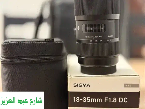 فرصة ذهبية: عدسة سيجما Sigma 18-35mm f/1.8 Art كالجديدة تمامًا...