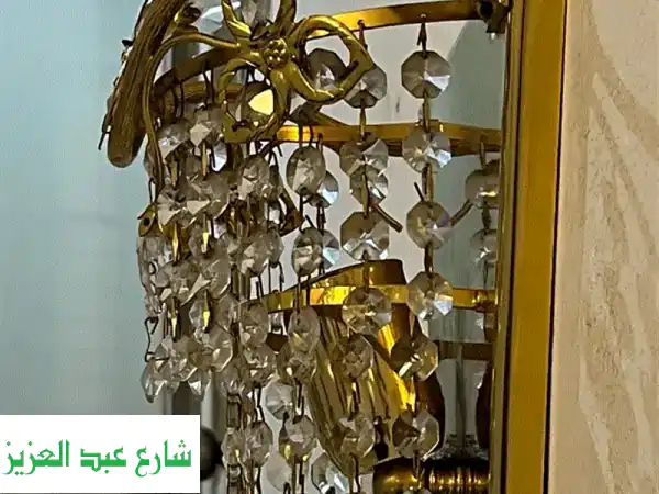 أبليك كريستال تشيكي فاخر - مطلي بماء ذهب عيار 24...