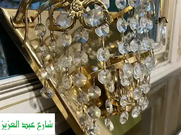 أبليك كريستال تشيكي فاخر - مطلي بماء ذهب عيار 24 قيراطًا ✨