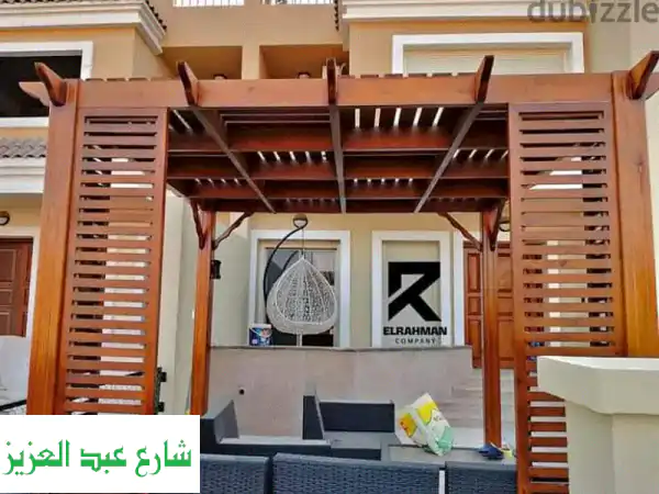 أجمل برجولات خشبية لحديقتك ☀️ | تصاميم مميزة وأسعار لا تُقاوم