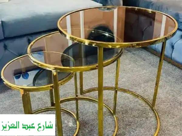 طقم تربيزات استيل أنيق وعصري - جودة فاخرة بسعر لا يقاوم!