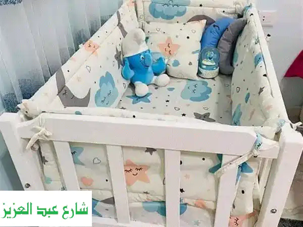 سرير أطفال هزاز متكامل: راحة طفلك أماننا! 😴