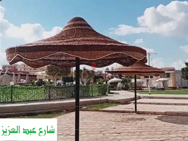 شمسية تمر حنة للشواطئ والحدائق | ظلال طبيعية...