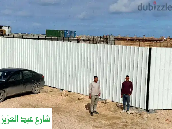 سوار صاج ايكون سعودي مجلفن: أعمدة، علب، نهيز وشاسيه لأثاث وديكور الحدائق | جودة ومتانة بألوان ساحرة (أبيض، أزرق، بيج)