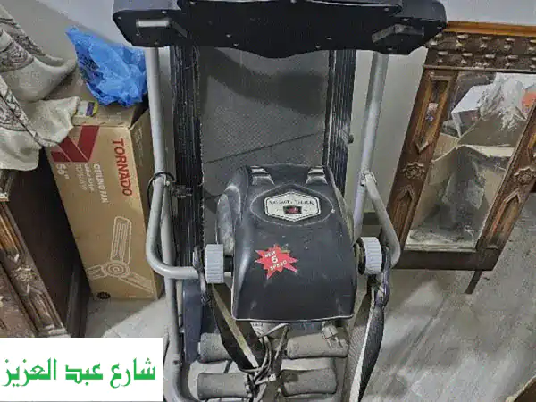 مشاية كهرباء منزلية 5 سرعات + حزام مساج – حالة جيدة