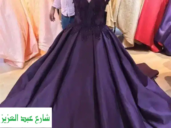 إطلالة ساحرة: فستان سواريه هاند ميد تركي لون موڤ...