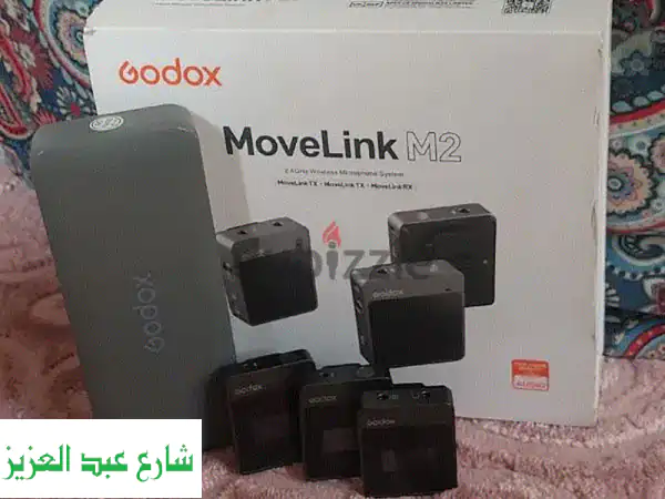 امتلك صوت احترافي: Godox Mic Movelink M2 Combo Full Package (كسر زيرو) - فرصة لا تتكرر!